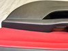 2017-2021 Alfa Romeo Giulia Front Interior Door Panels / Pair / Red Leather / Carbon Fiber /   AG007