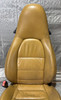 1998-2004 Porsche 986 Boxster 8-Way Power Leather Seats / Savanna Beige / Pair /   BX074