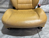 1998-2004 Porsche 986 Boxster 8-Way Power Leather Seats / Savanna Beige / Pair /   BX074