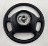 1997-1999 Porsche 986 Boxster / 996 911 Black Leather 4 Spoke Steering Wheel w/ Airbag / Tiptronic /   BX074