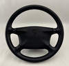 1997-1999 Porsche 986 Boxster / 996 911 Black Leather 4 Spoke Steering Wheel w/ Airbag / Tiptronic /   BX074