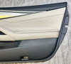 2017-2020 Infiniti Q60 Stone Leather Interior Door Panels / Pair /   IQ606