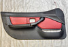2000-2002 BMW Z3 Roadster Interior Door Panels / Tanin Red Oregon Leather / Pair *DAMAGED* /   Z3041