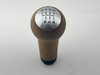 2005-2012 Porsche 997 911 6 Speed Manual Shift Knob / Sand Beige Leather / *Cosmetic Wear* /   P7010