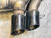 2008-2010 BMW 135i N54 OEM Valved Exhaust Muffler w/ Tips / 56K B1014