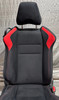 2013-2016 Scion FRS / Subaru BRZ Front Seats / Black Cloth w/ Red Inserts / Pair  /   FB055
