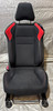 2013-2016 Scion FRS / Subaru BRZ Front Seats / Black Cloth w/ Red Inserts / Pair  /   FB055