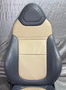 2007-2009 Saturn Sky / Pontiac Solstice Steel / Sand Leather Seats / Pair /   PS078
