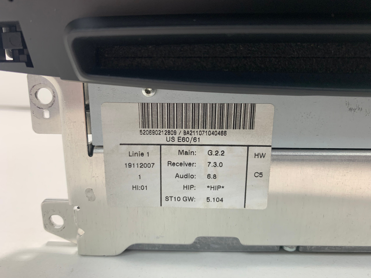 2008-2009 BMW 6 Series Navigation Radio Unit / DVD