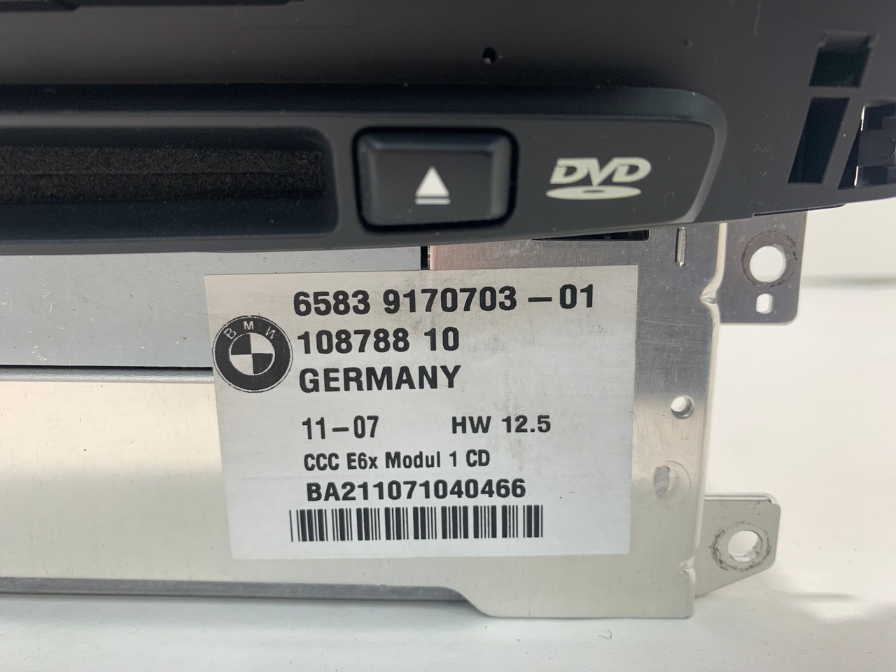 2008-2009 BMW 6 Series Navigation Radio Unit / DVD