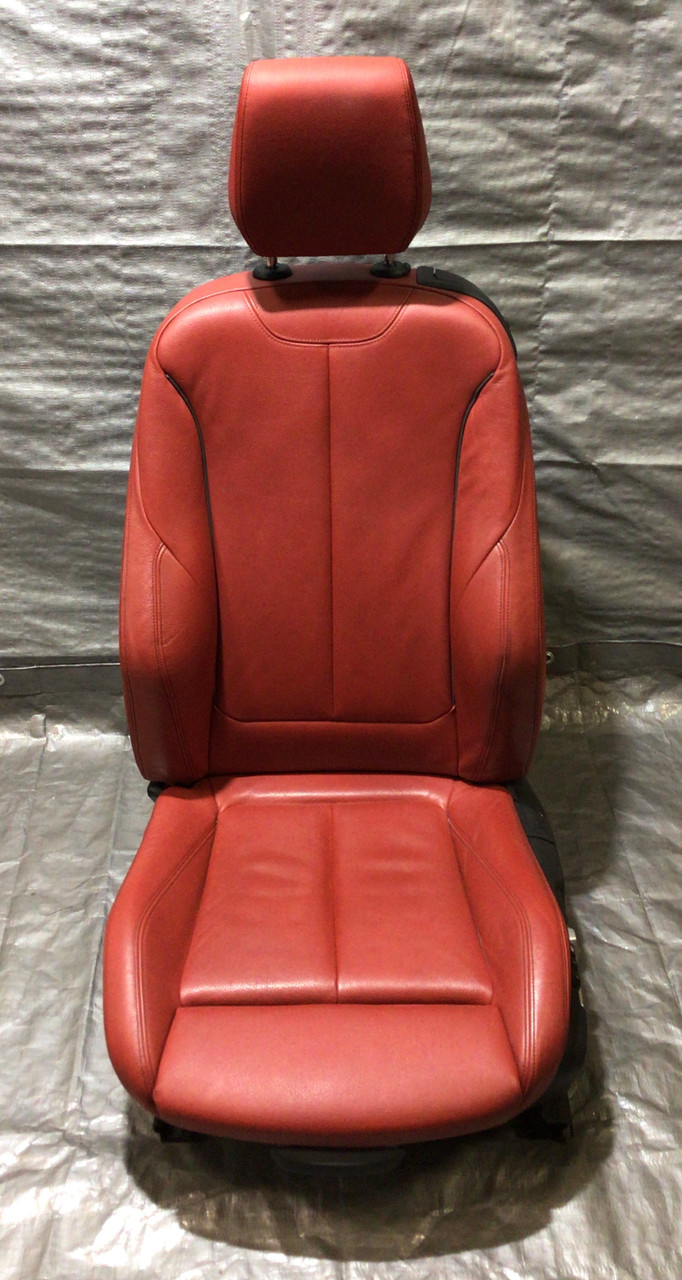 Bmw f30 2024 red leather seats