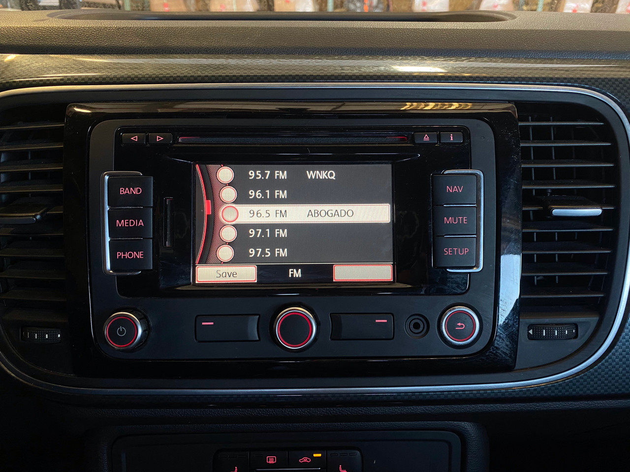 2012-2015 Volkswagen Beetle OEM Radio Unit Display / 1K0035180AF
