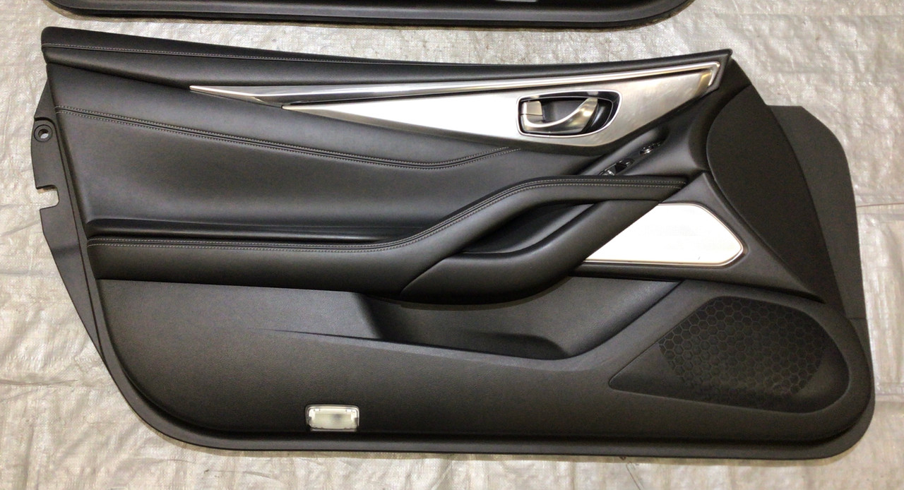 20172020 Infiniti Q60 Interior Door Panels / Black / Pair / IQ601