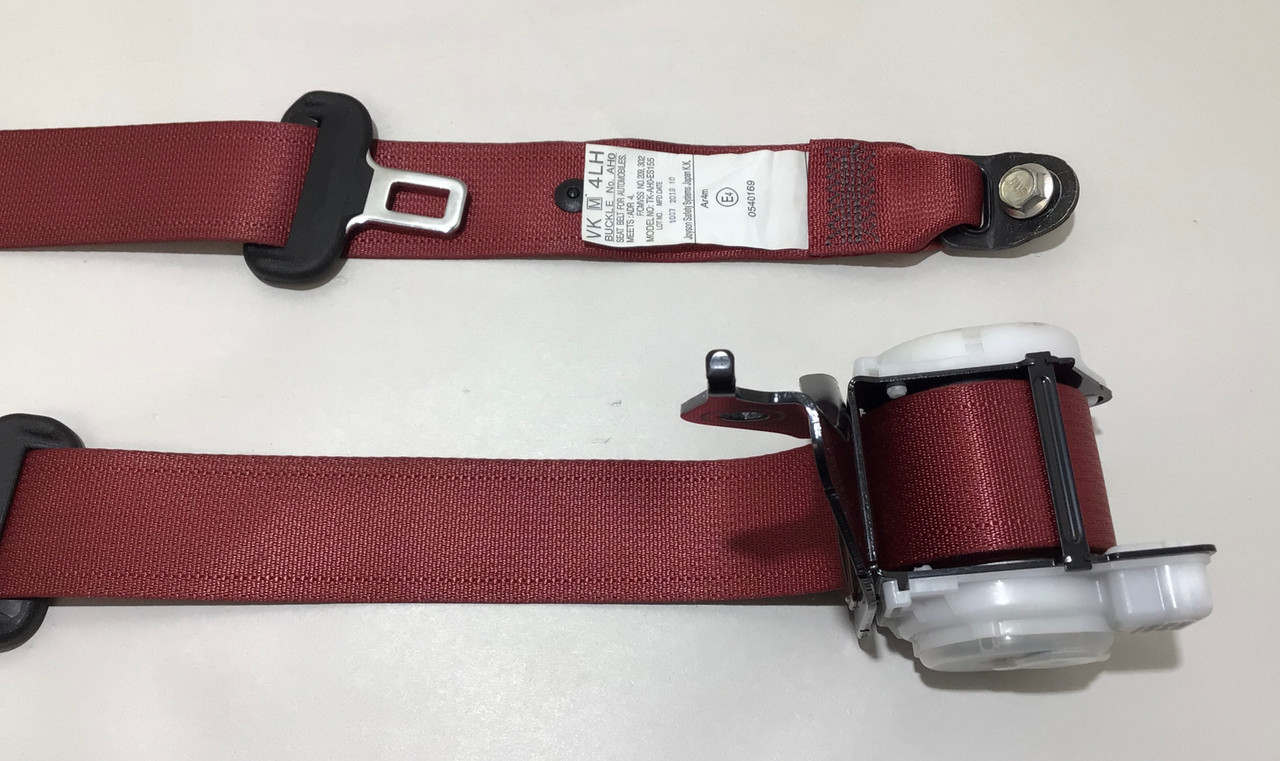 20182020 Subaru WRX STI Rear Seat Belts / Set of 3 / Red / SS005 Redline Auto Parts