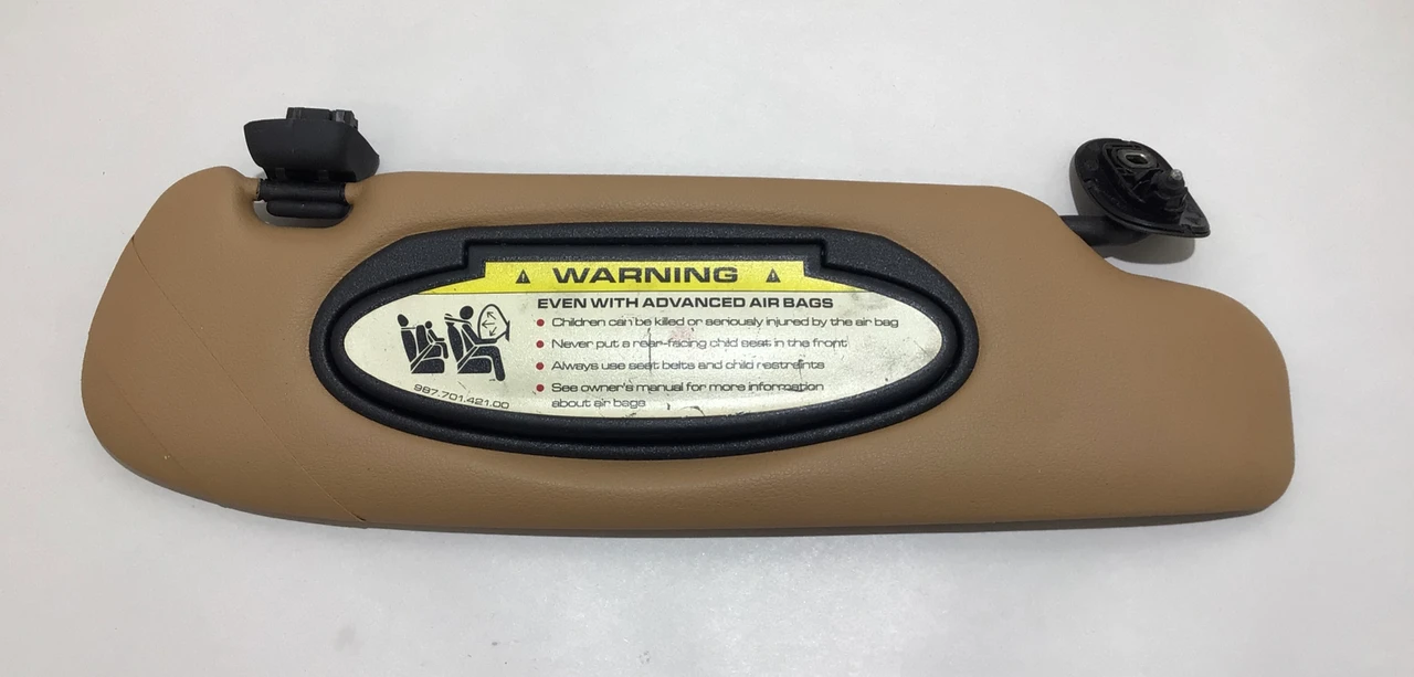 2006-2012 Porsche 987 Cayman Passenger Sun Visor / Sand Beige