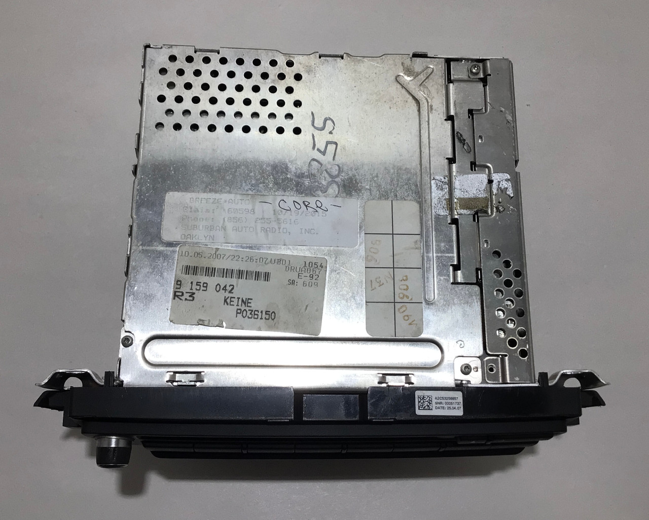 2008 E93 BMW M3 Navigation CCC CD DVD Player / 65839150942 / E9M02