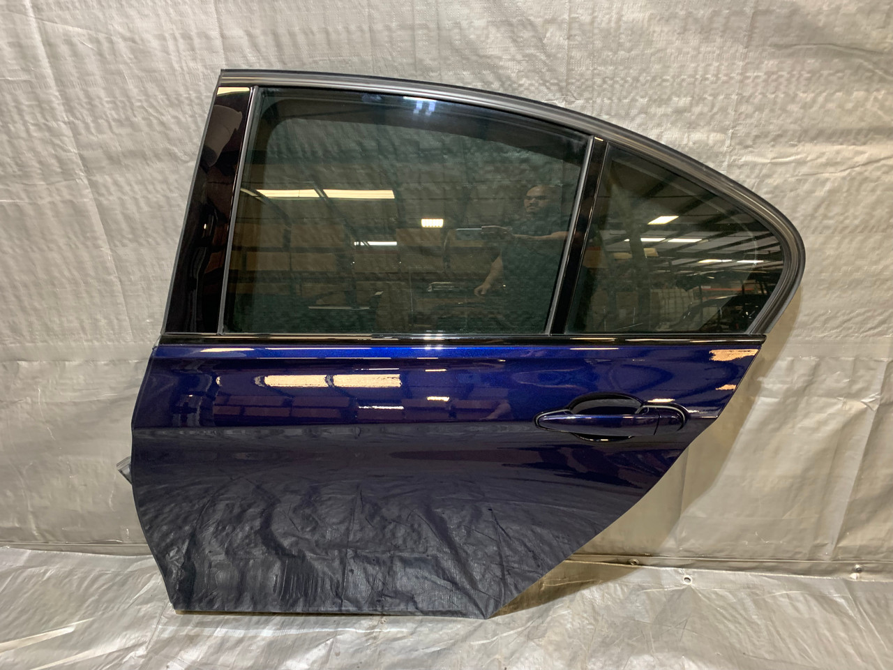 2015-2018 F80 BMW M3 Driver Rear Door Assembly / Tanzanite Blue