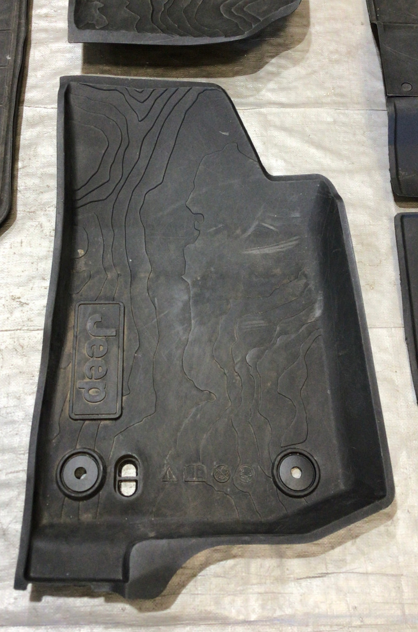 20182021 Jeep Wrangler JL Unlimited All Weather Rubber Floor Mats w