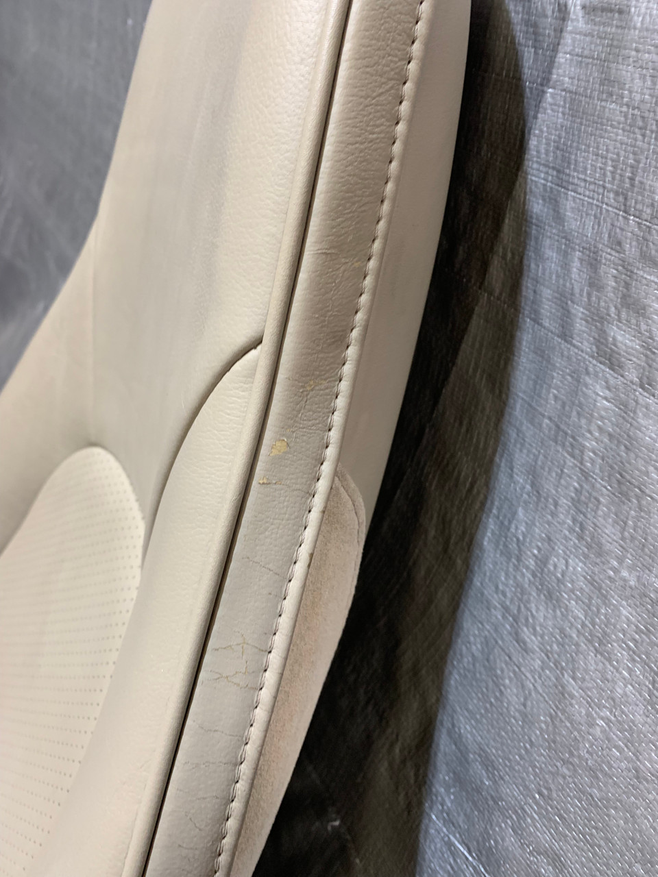 20012005 Mazda Miata Passenger Side Parchment Leather Seat / NB175