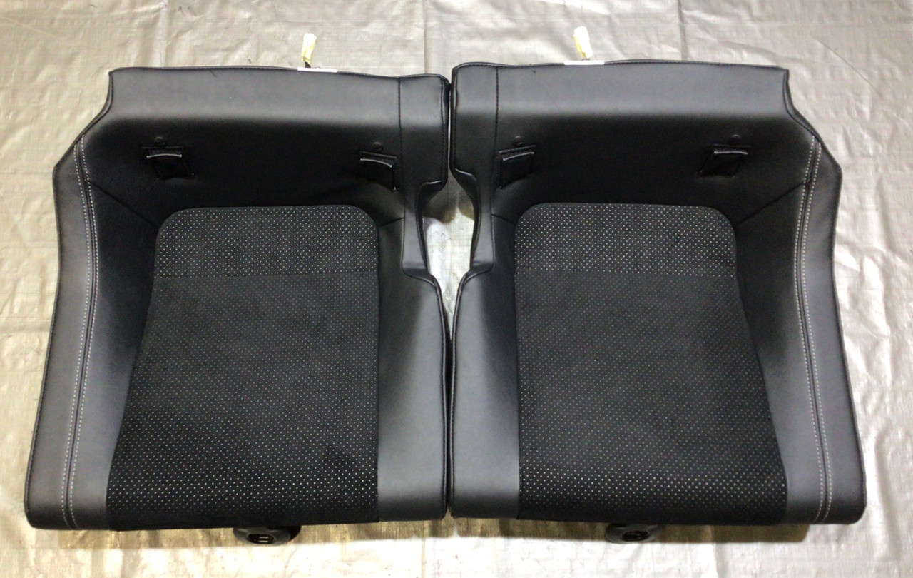 2022-2023 Toyota GR86 Black Leather / Alcantara Rear Seat Set