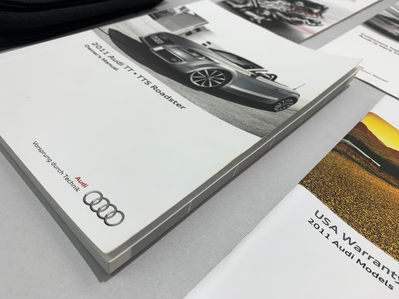 2011 Audi TT Quattro Convertible Factory Owner's Manual w/ Case