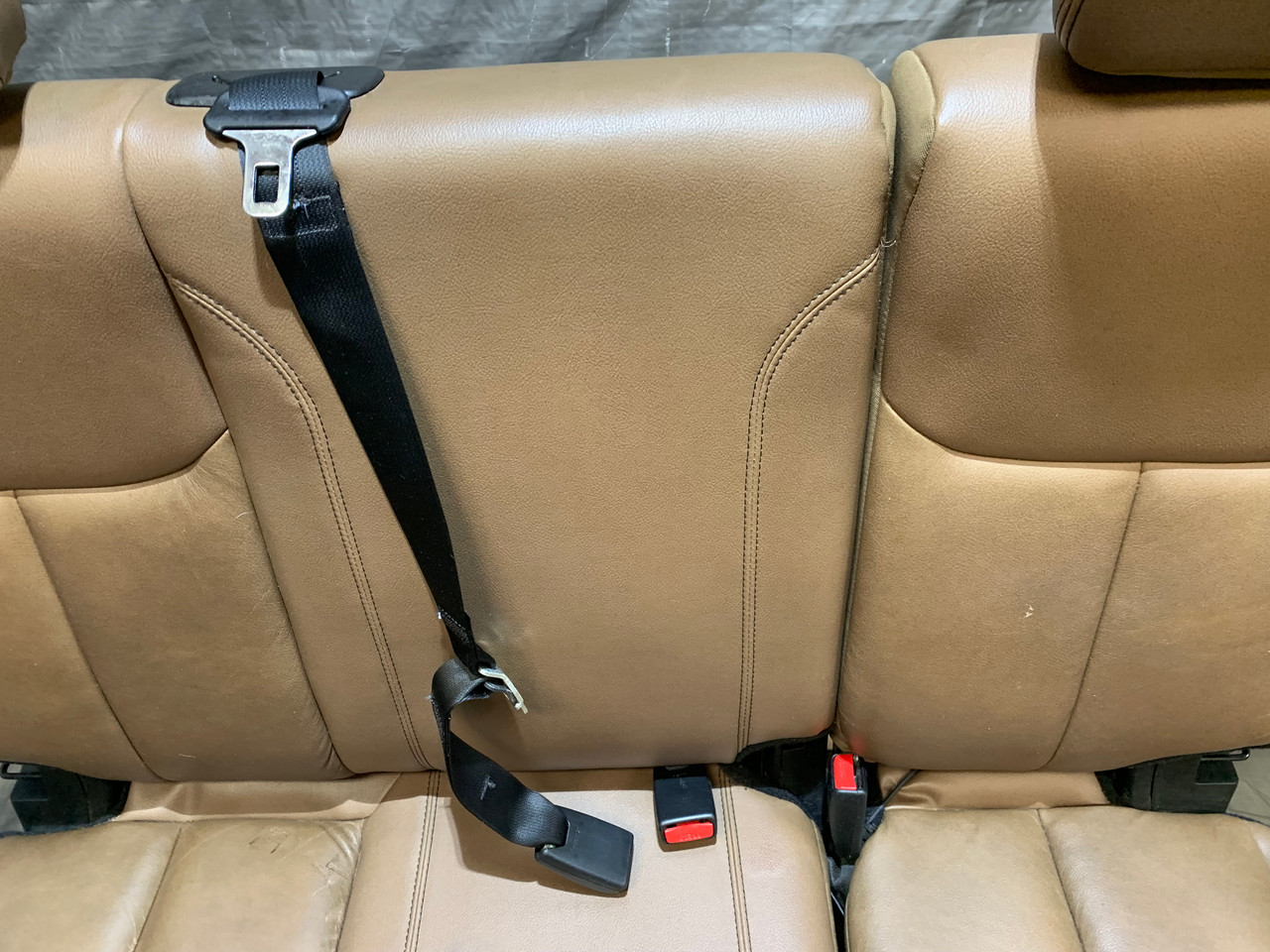 2013-2018 Jeep ODOR* JK Wrangler Parts / Leather Seat 60/40 Redline Unlimited - JK007 4DR Auto Rear Dark *SMOKE Saddle