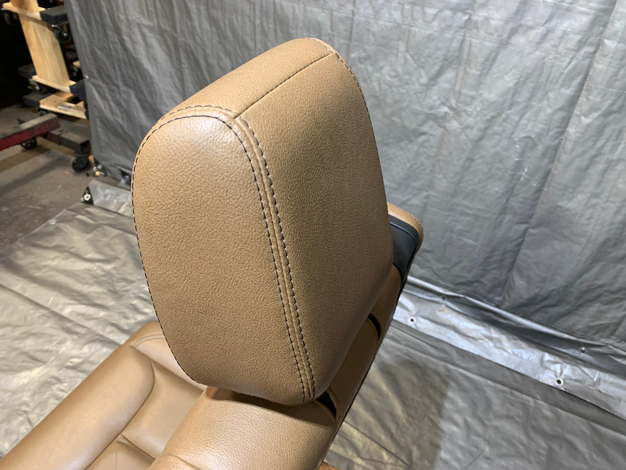 2013-2018 Jeep Wrangler JK Unlimited 4DR Dark Saddle Leather 60/40 Rear  Seat *SMOKE ODOR* / JK007 - Redline Auto Parts