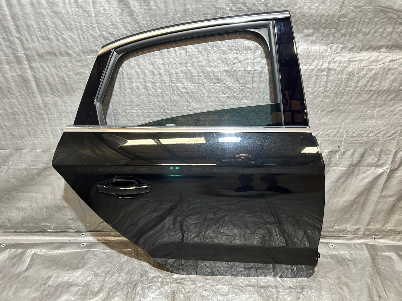 2015-2018 Audi S3 Passenger Side Rear Door Assembly / Mythos Black