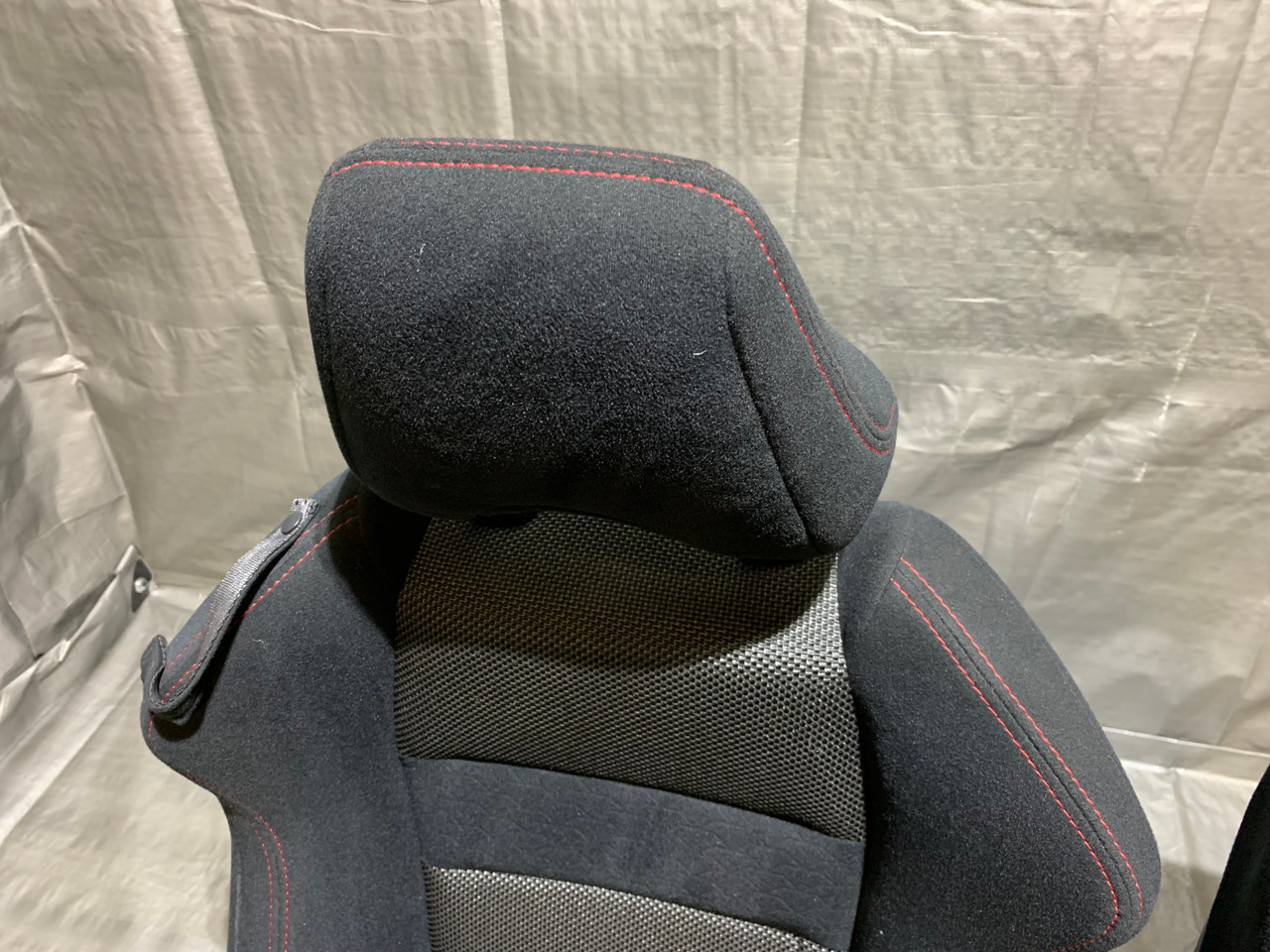 2013-2016 Subaru BRZ Scion FRS Premium Cloth Seats w/ Red Stitch / Pair /  FB027 - Redline Auto Parts