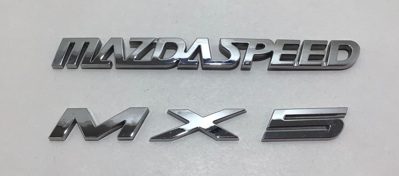 2004-2005 Mazdaspeed Miata Rear Badges Trim / OEM / NB189