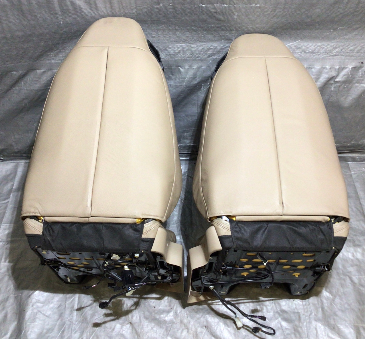 2000-2002 BMW Z3 Roadster Front Seats / Sand Beige Oregon Leather / Z3015 -  Redline Auto Parts