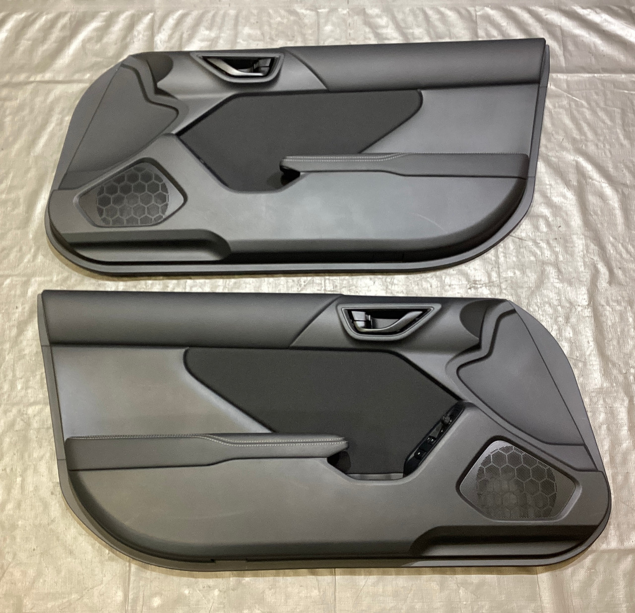 2022-2023 Toyota GR86 Interior Door Panels / Pair / Black Cloth
