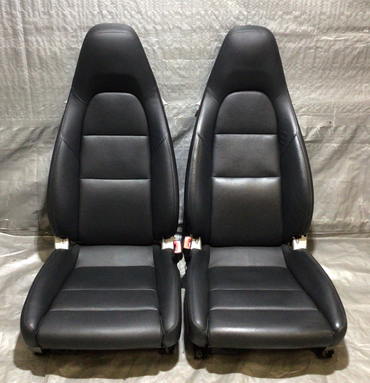 2013 2016 Porsche 981 Boxster 14 Way Power Seats w Ventilation Black Leather Pair BC202 Redline Auto Parts
