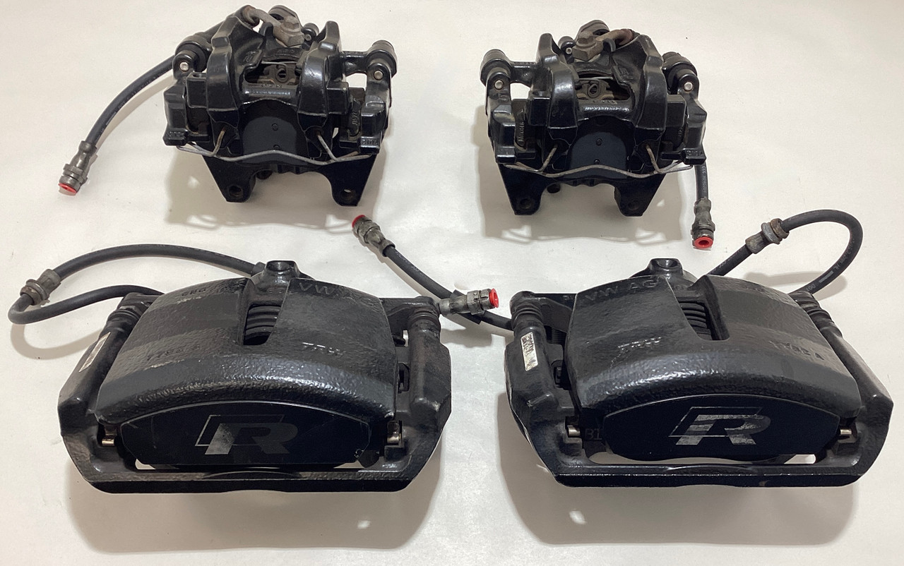 2015-2019 Volkswagen MK7 Golf R OEM Brake Calipers / Black / Set of 4 ...