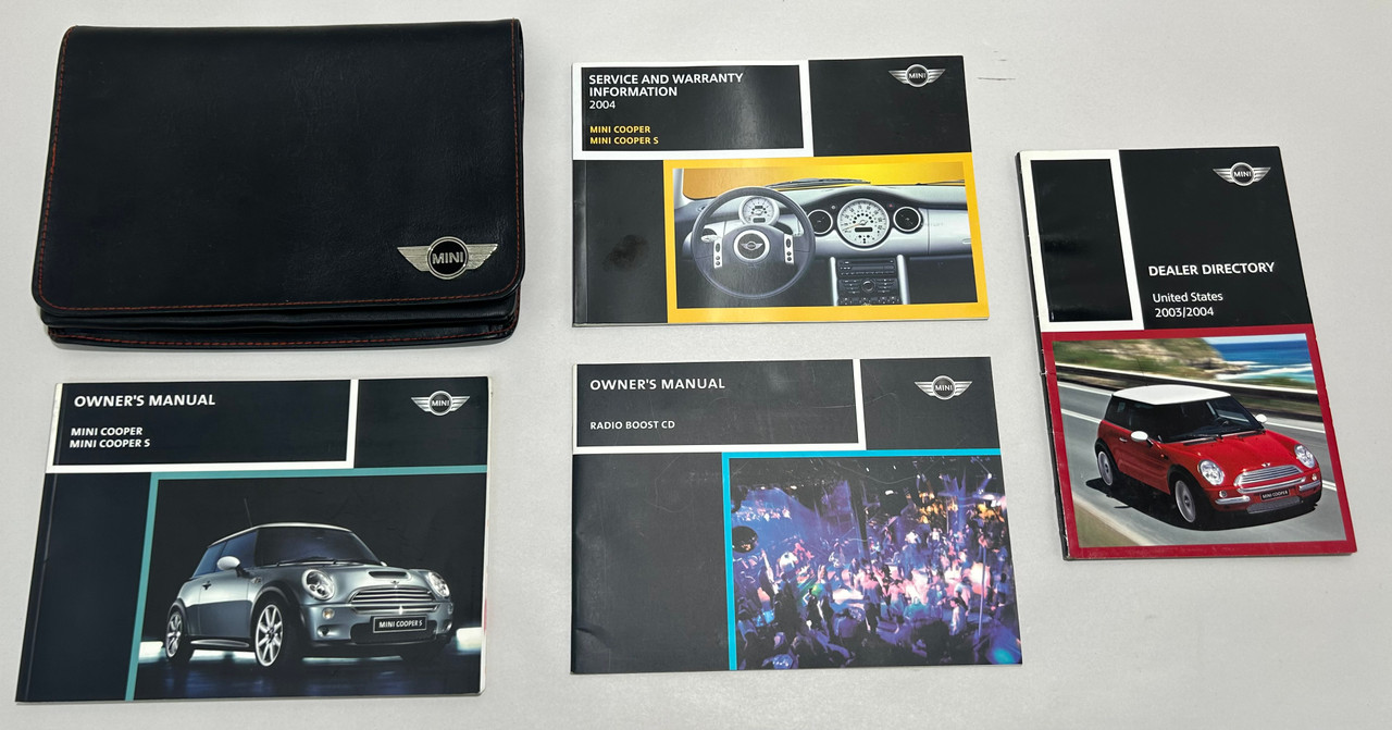 2004 Mini Cooper S R53 Hatchback Factory Owner's Manual w/ Case