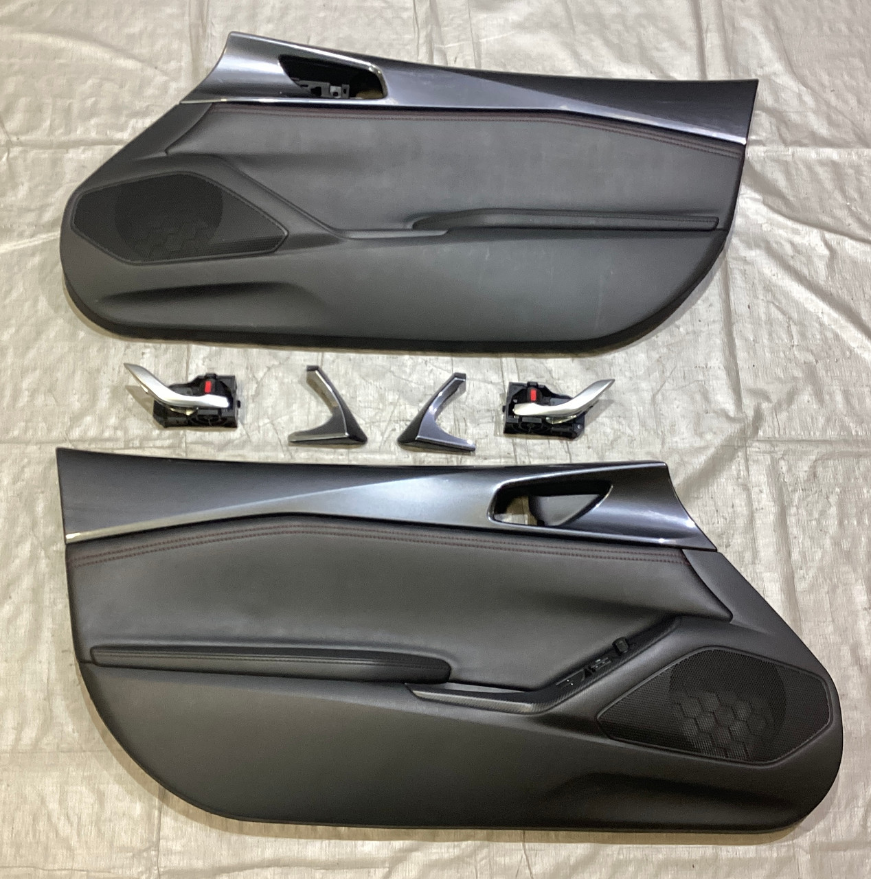 2016-2018 Mazda Mx5 Miata Interior Door Panels w/ Trim / Meteor