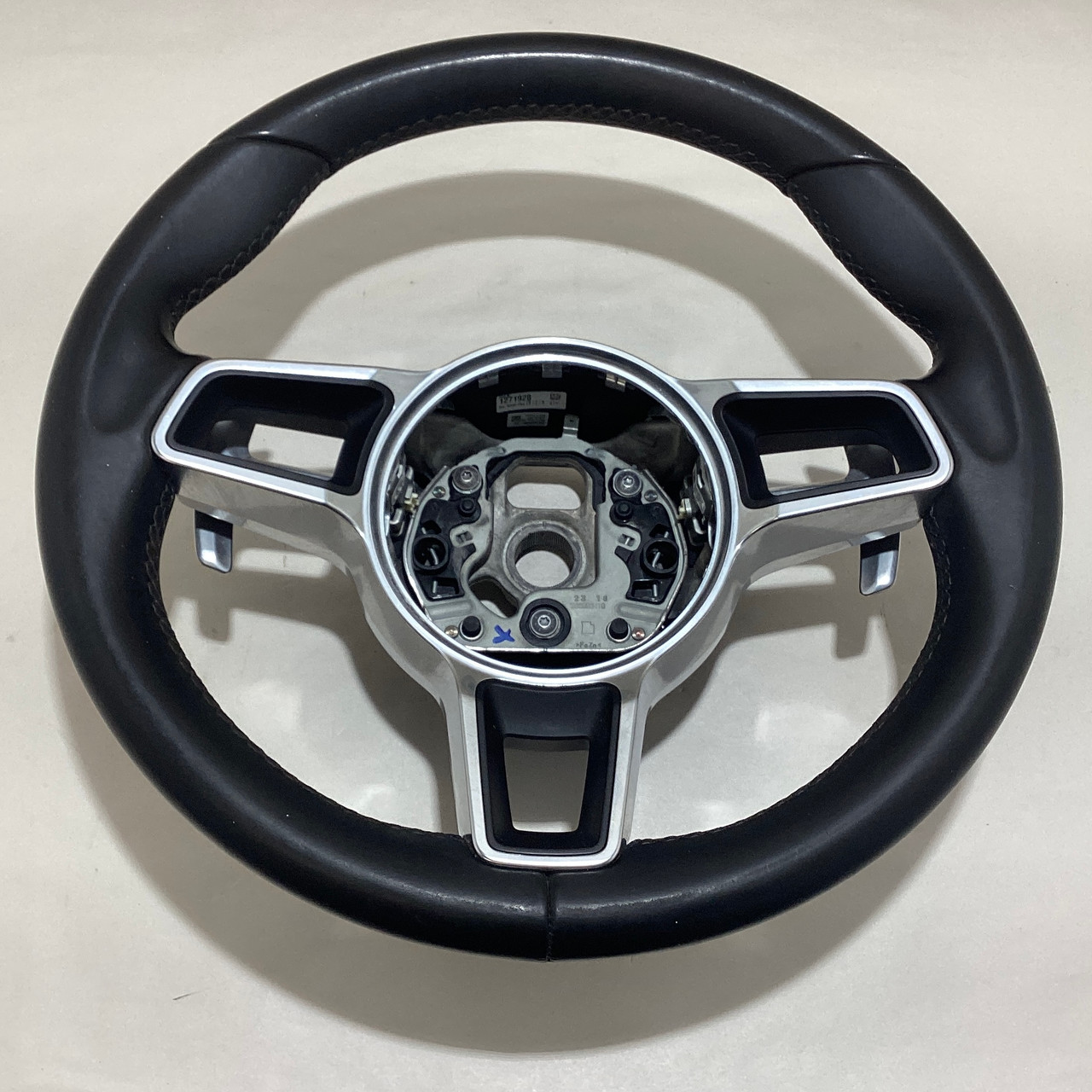 2017-2023 Porsche 718 Boxster Cayman Black Leather Steering