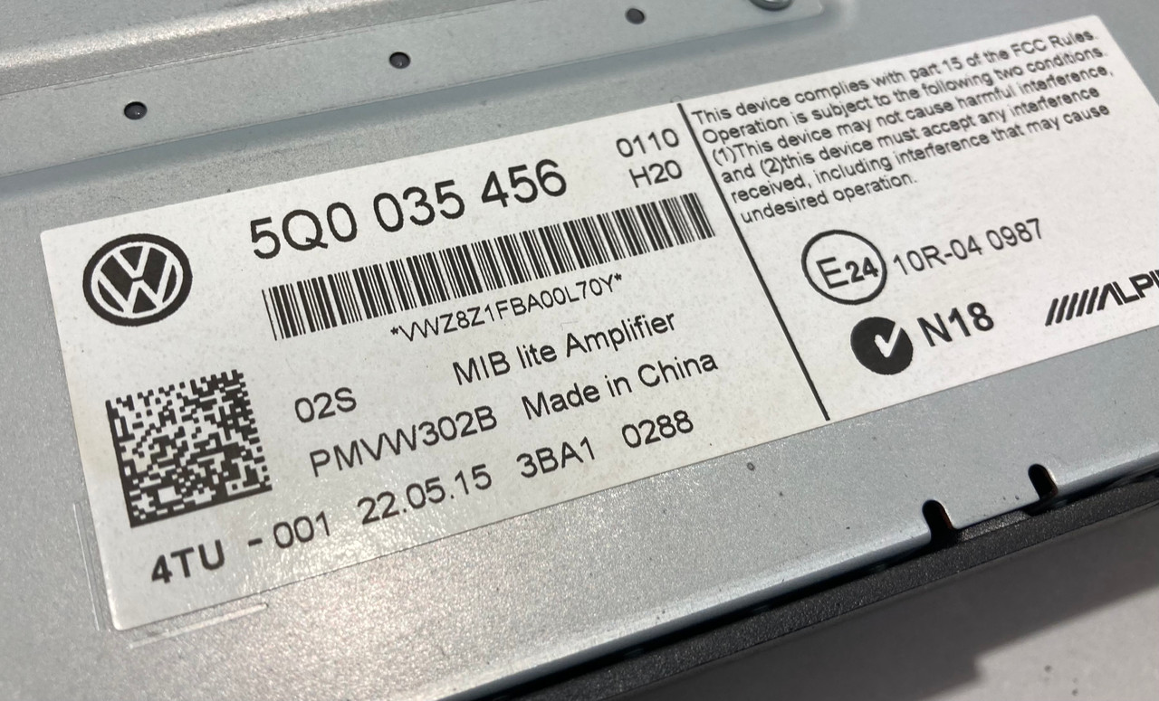 2016-2019 Volkswagen MK7 Golf R / GTI Alpine Audio Amplifier