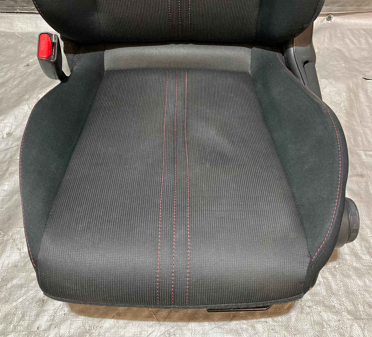 2016-2018 Mazda Mx5 Miata OEM Black Cloth Seats w/ Red Stitching