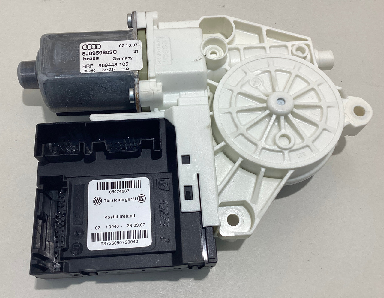 2008-2014 Audi TT Convertible Passenger Side Window Motor