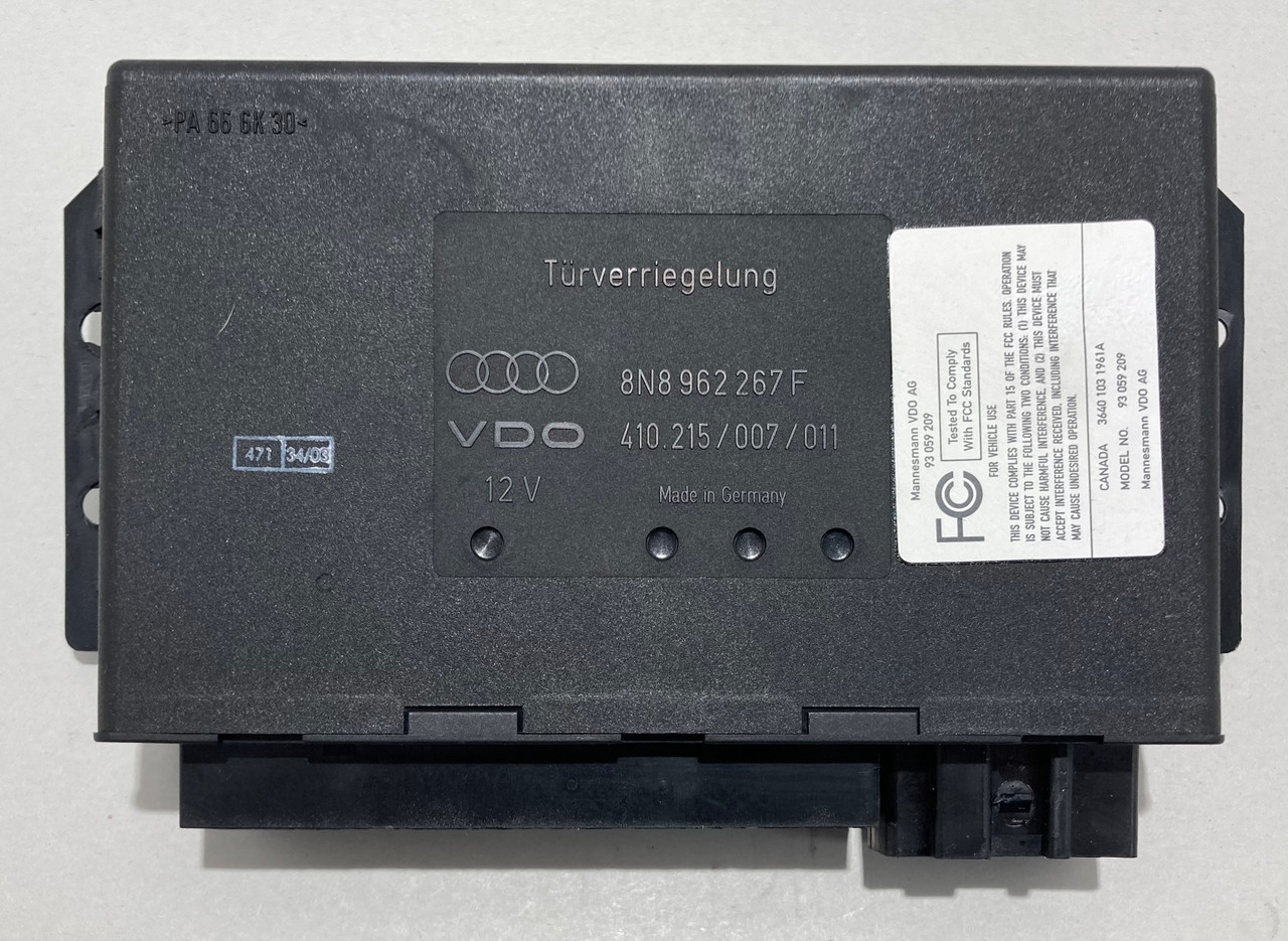 【希少品】Audi TT 8N サービスマニュアル 2004 Audi TT Quattro Coupe Comfort Control Module / 8N8 962 267 F