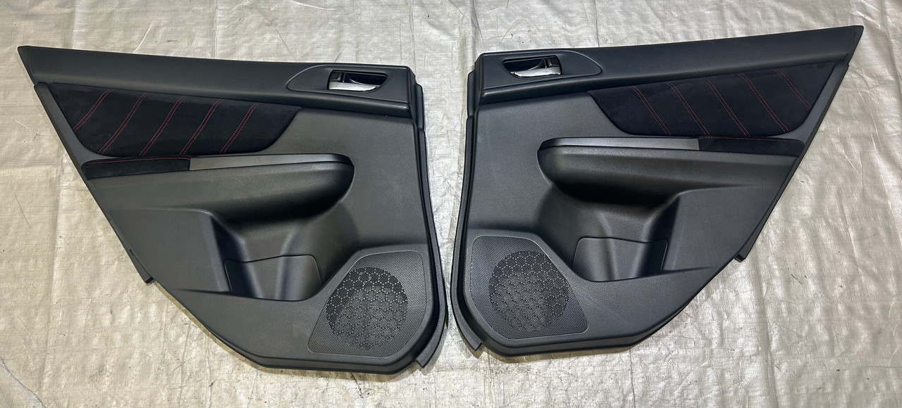 2015-2020 Subaru WRX STI Rear Interior Door Panels / Pair / Black
