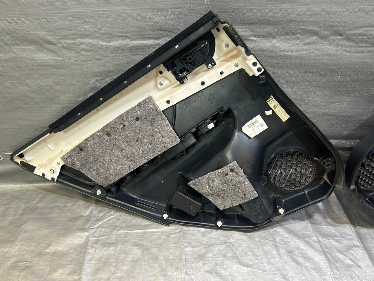 2015-2020 Subaru WRX STI Rear Interior Door Panels / Pair / Black