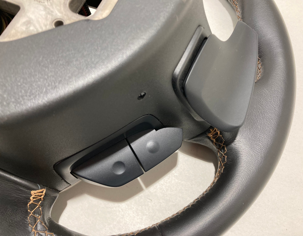 2015-2017 Chevrolet C7 Corvette Stingray Black Leather Flat Bottom