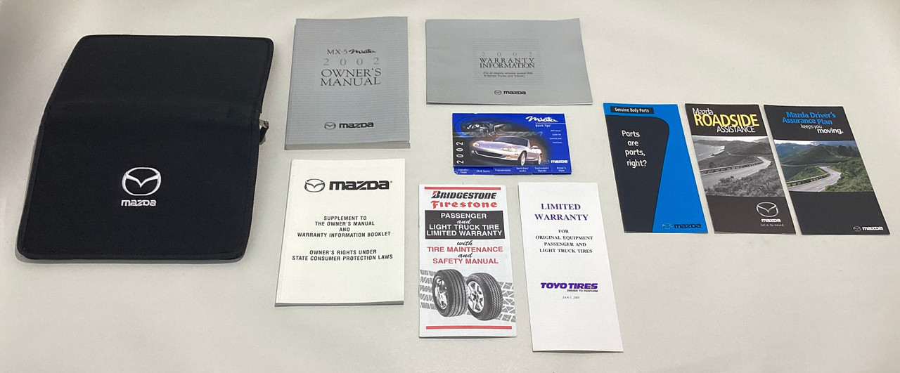 2002 Mazda Miata Owner's Manual w/ Case / NB215 - Redline Auto Parts