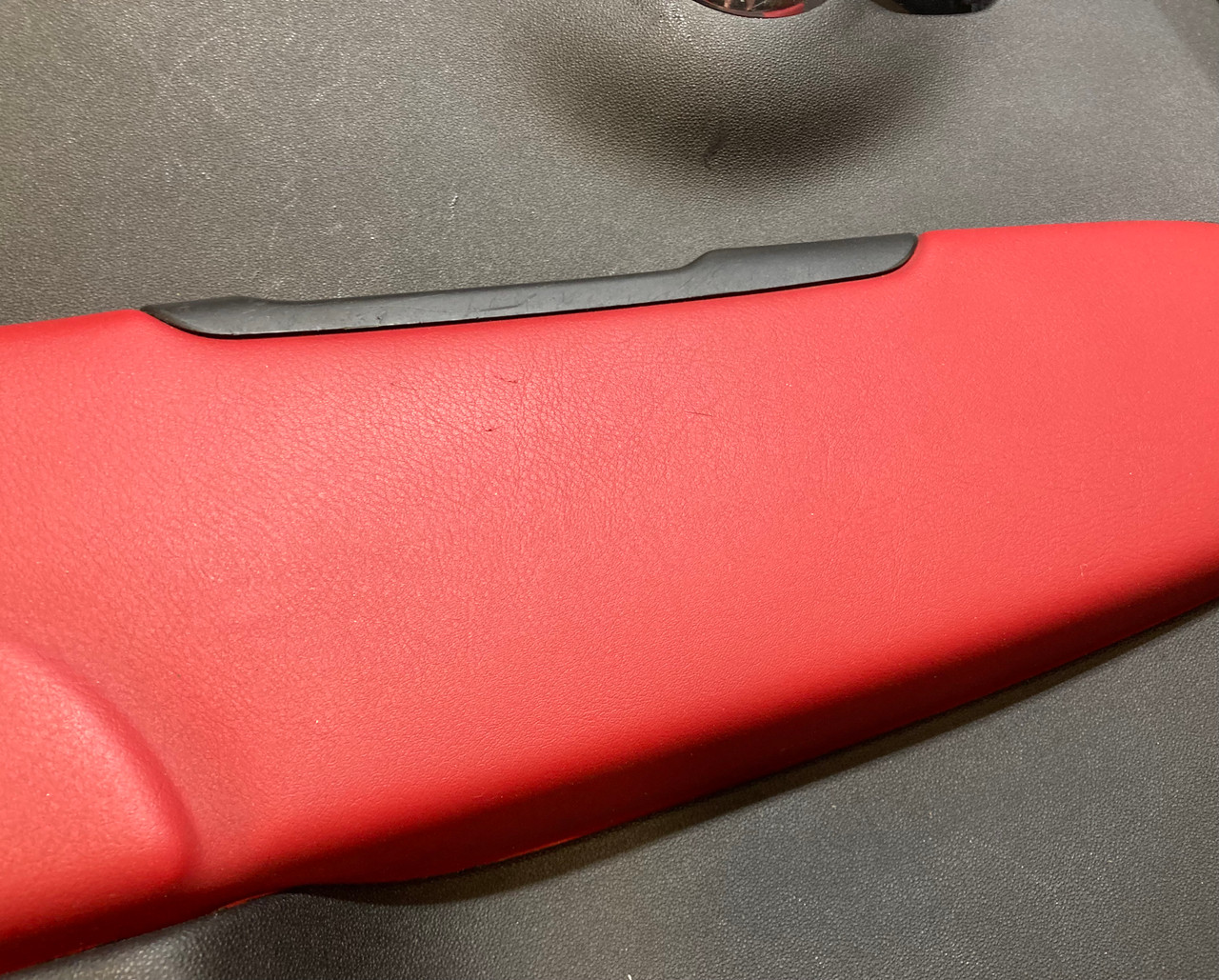 2012-2016 Fiat 500 Abarth Interior Door Panels w/ Red Leather Trim