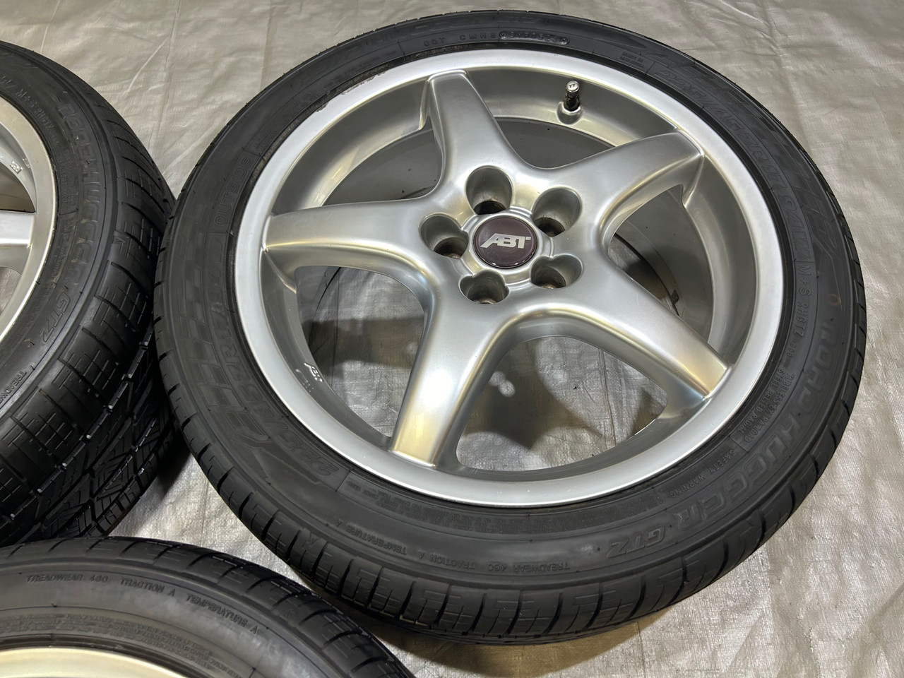 川崎の特効薬　BBS製 ABT SPORTS LINE Set of 3 ABT Wheels Rims w/ Tires / 17x7.5