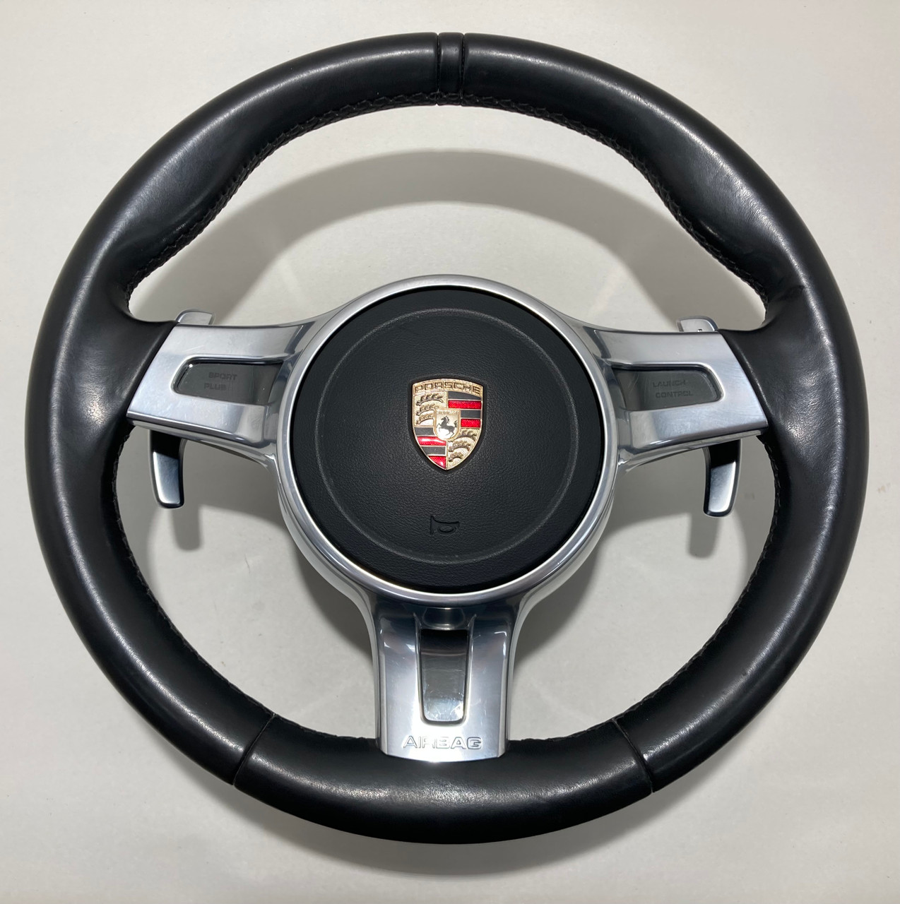 その他 Steering wheel 2013-2016 Porsche 981 Boxster Cayman / 991 911 Black Leather