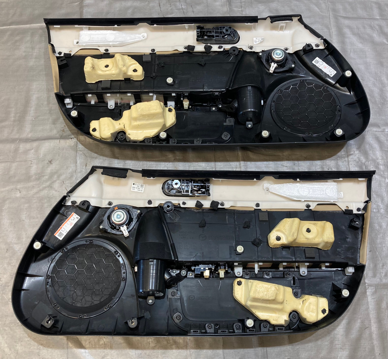 2009-2015 Mazda MX5 Miata Leather Door Panels / Dune Beige / NC093