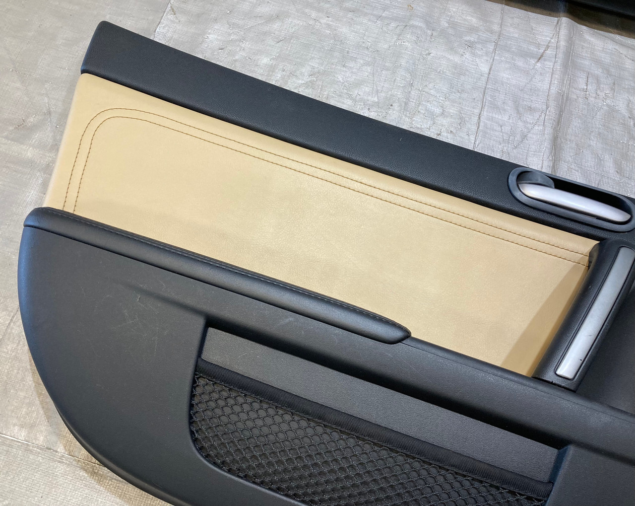 2009-2015 Mazda MX5 Miata Leather Door Panels / Dune Beige / NC093